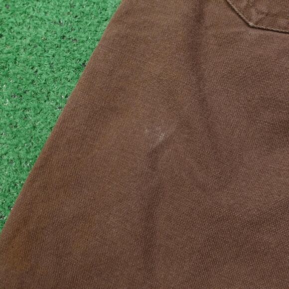 VINTAGE Wrangler Pants Mens 36x32 Brown Tan Nylon Reinforced Work Hunting Jeans - Picture 12 of 16